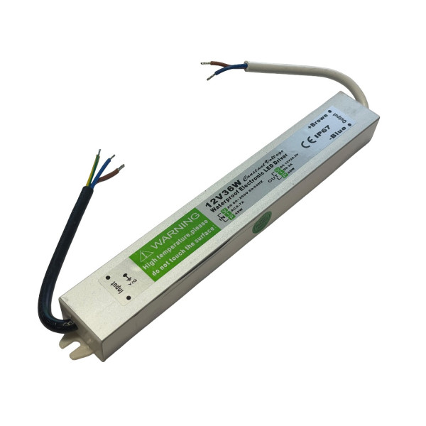 Герметичный блок питания 36Вт-12В-3А-IP67