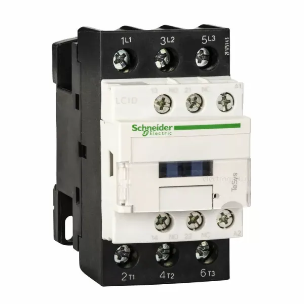 Контактор Schneider Electric TeSys 32А U катушки 220В AC 1НО+1НЗ LC1D32M7
