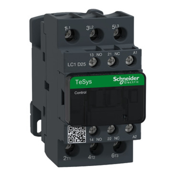 Контактор 3-х полюсный Schneider Electric TeSys LC1D25M7, 25А, НЗ+НО, 220VAC, 50-60Гц