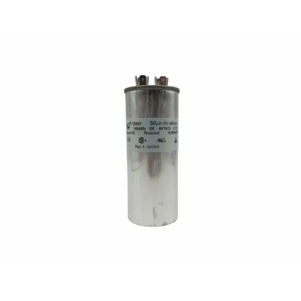 CBB-65 50мкФ-450В пусковой конденсатор с клеммами (125х50мм)