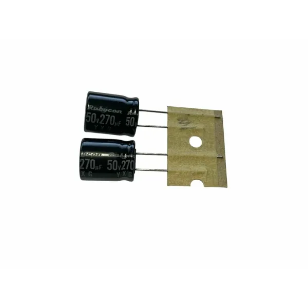 Конденсатор электролитический Rubycon 270мкФ-50В/270uF-50V, 12/15мм,