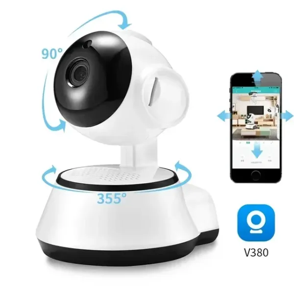 Беспроводная IP-камера видеонаблюдения V380 Pro, 3 Мп, Wi-Fi, с поворотом на 360 градусов