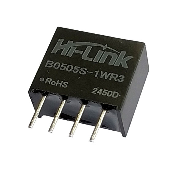 B0505S-1WR3, DC/DC преобразователь, 1Вт, вход 4.5-5.5В, выход 5В/200мА, 1шт